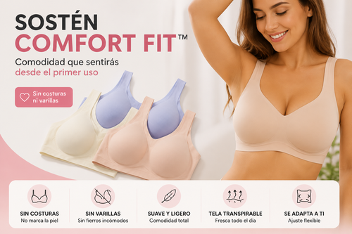 Sostén Comfort Fit™ | Comodidad Total Sin Costuras ni Varillas