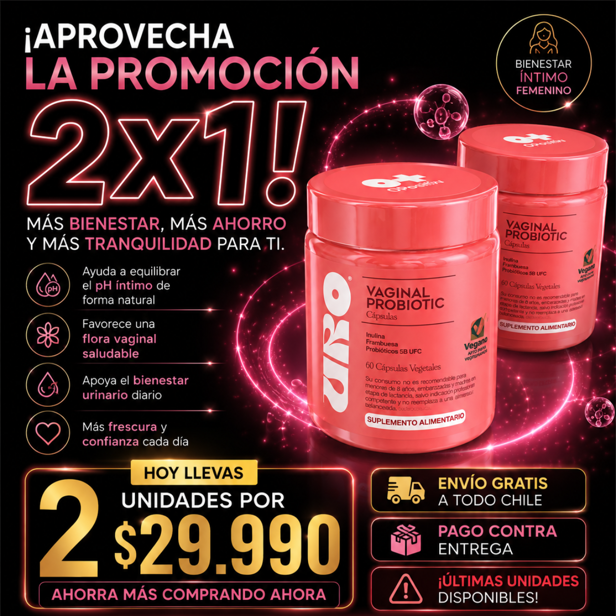 URO Vaginal Probiotics - Flora Íntima Saludable 🌸